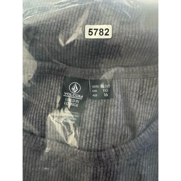 NWT VOLCOM Womens XL Gray Tank Knit Ribbed Dress Backless Bodycon Dress #5782 - Picture 15 of 15